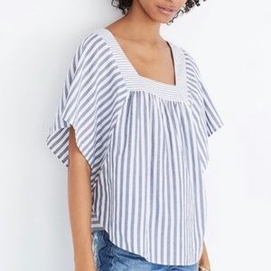 Madewell Butterfly Stripe Short Sleeve Spring Play Top Size XS 🥂